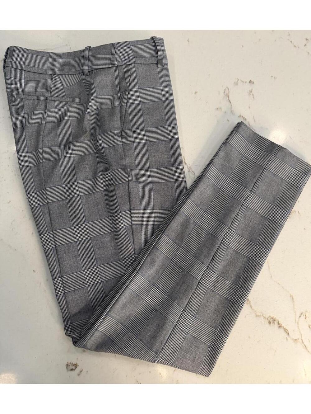 J Crew Cameron Ankle Pants Plaid 8 EUC